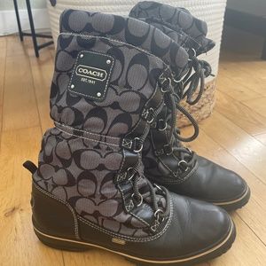 Coach water resistant boots 7.5